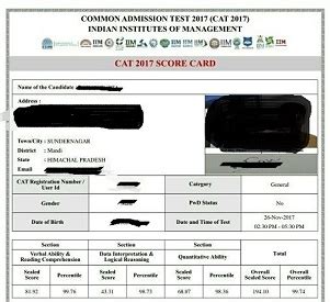 CAT 2018: Result, Cut Off, Score Card, Percentile, Admission .